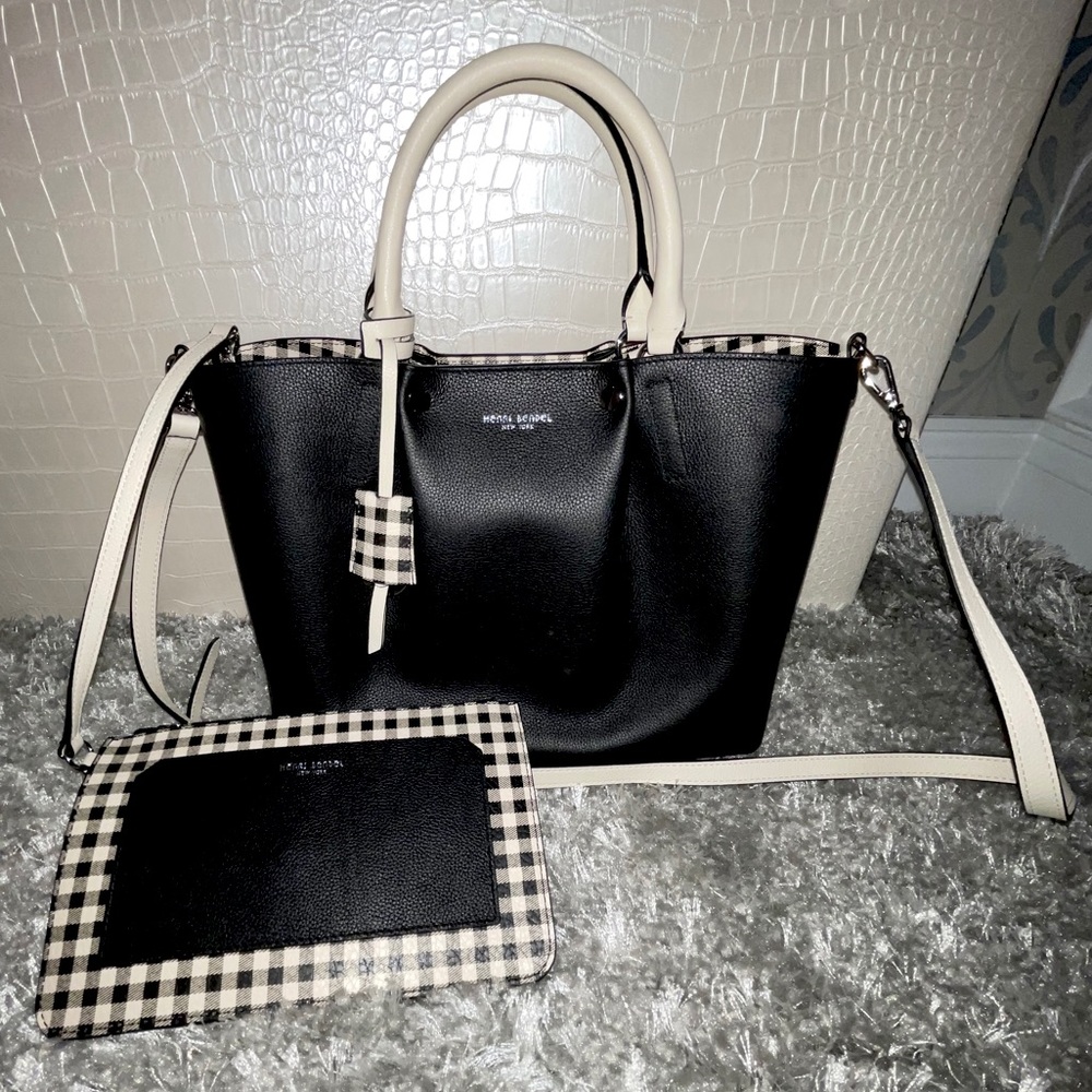 Henri Bendel handbag with matching wallet
